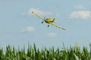 low flying plane