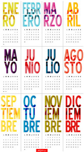 calendar year at a glance